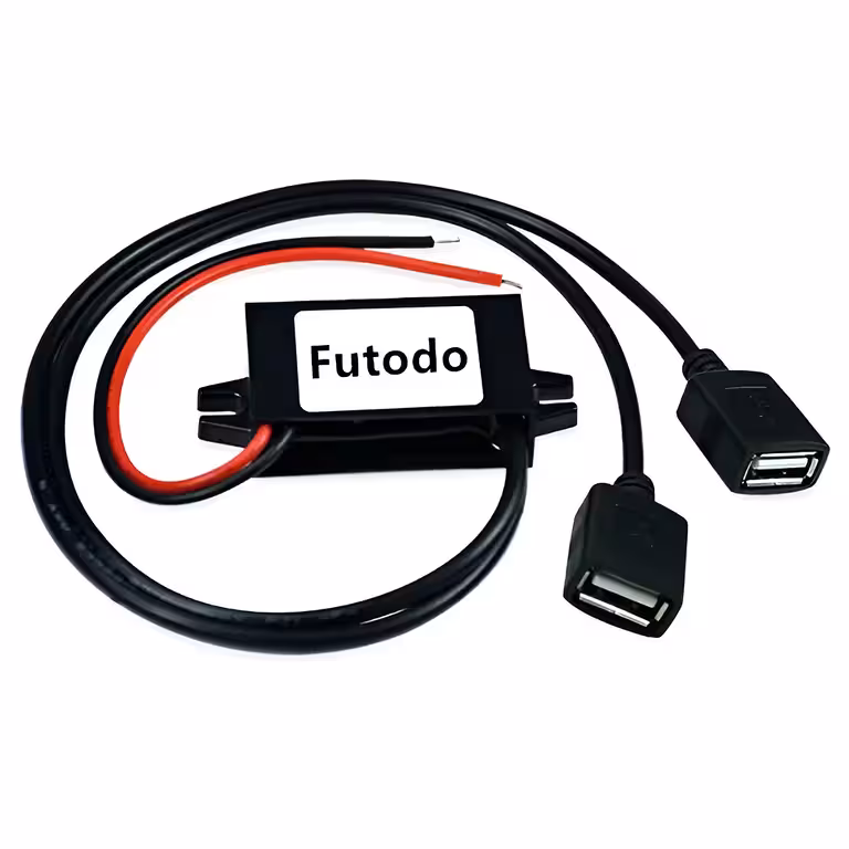 Step Down Converter модул 12V 24V 36V 48V към 5V 3A – понижаващ преобразувател с USB за авто камера, телефон, соларна система