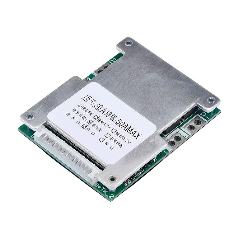 BMS платка 16S 60V 40A, снимана отстрани