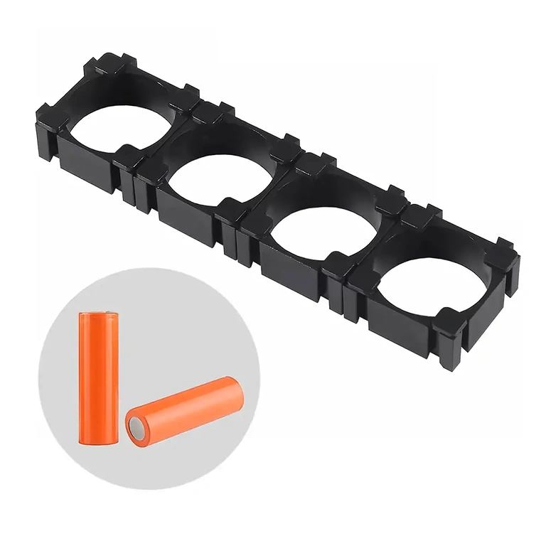 Четири модулни държачи за Li-ion клетки 18650, готови за употреба