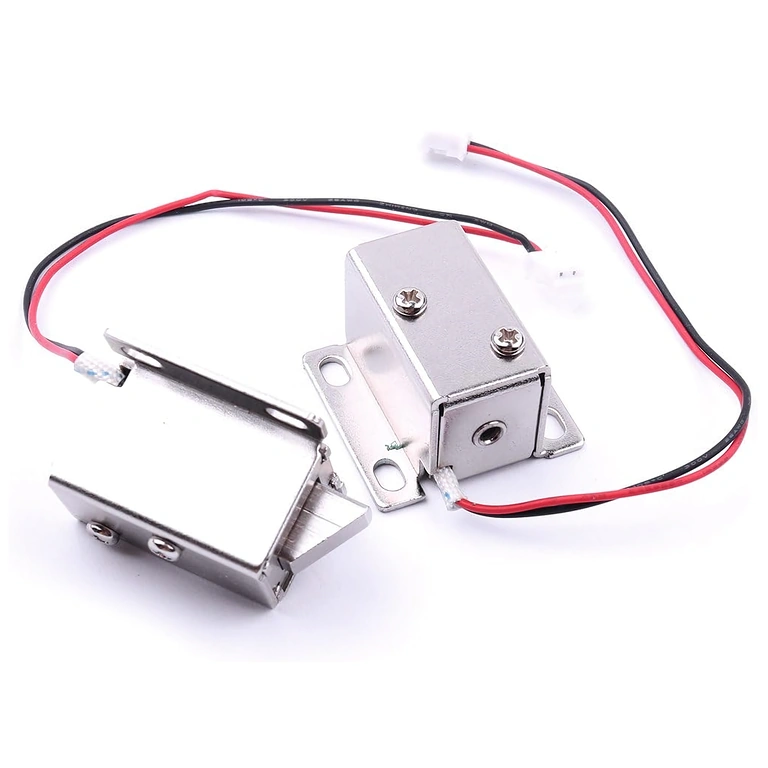 Две електромагнитни брави 12V – изглед отпред Две електромагнитни ключалки 12V, преден изглед