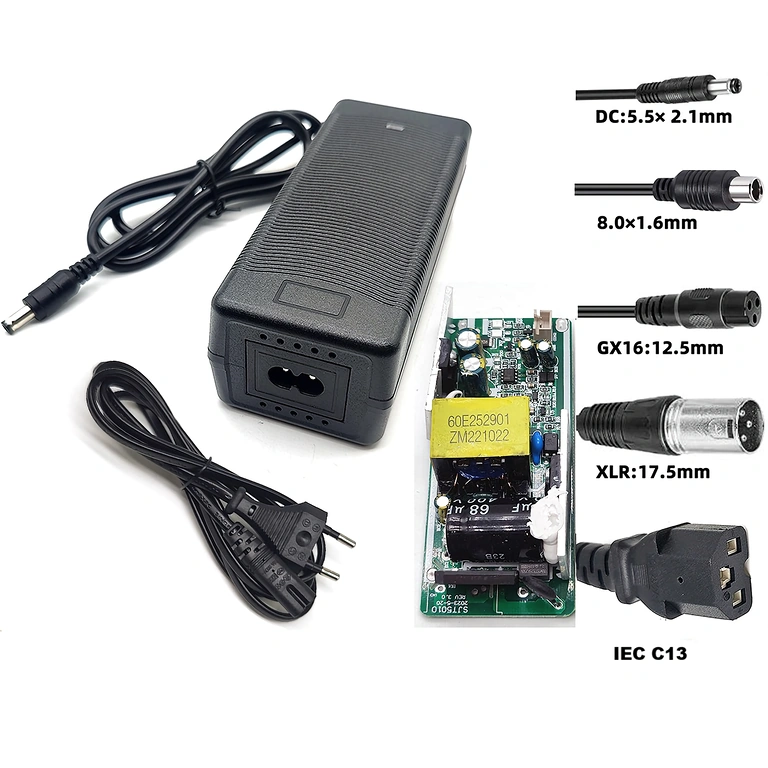 Зарядно 48V–54.6V 2A с коаксиален щепсел 8 мм, съвместимо с Xiaomi и Segway-Ninebot