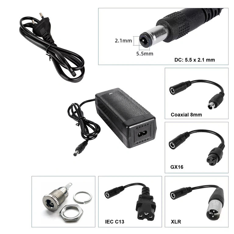 Зарядно с IEC C13 конектор Зарядно 60V–67.2V 2A с IEC C13 конектор за скутери CityCoco, Harley и триколки