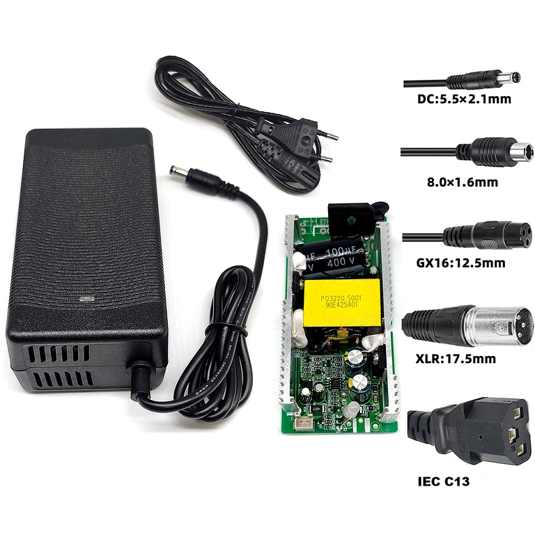 Многофункционално зарядно 60V Зарядно 60V–67.2V 2A, съвместимо с различни електрически превозни средства: CityCoco, Harley, тротинетки и велосипеди
