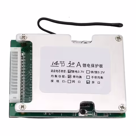BMS 14S 52V 30A за Li-Ion батерии – защита и балансиране на акумулатори