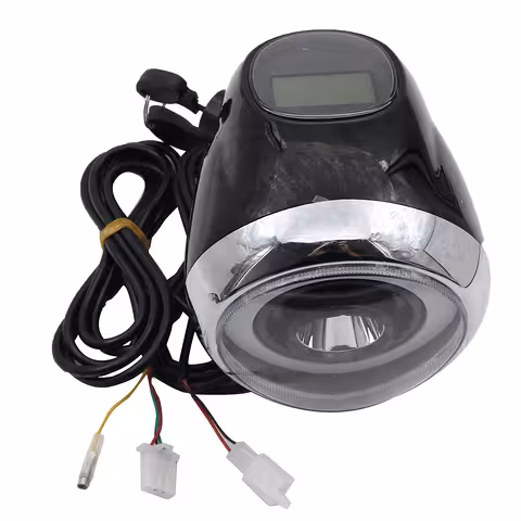 Фар за електрически скутер Citycoco Harley 60V с LCD дисплей, LED светлина и електрически контакт