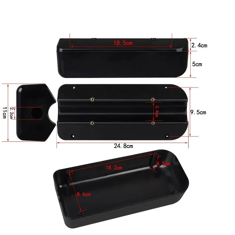 Кутия с размери 24.8 × 9.5 × 5 cm