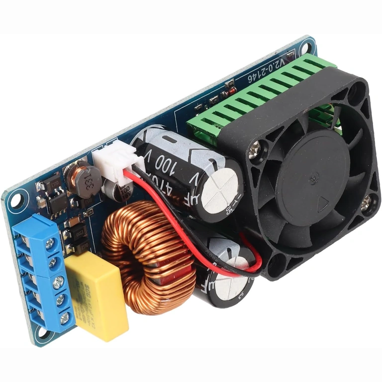 Схема на моно усилвател 500W Детайл на платката на моно усилвателя 500W IRS2092