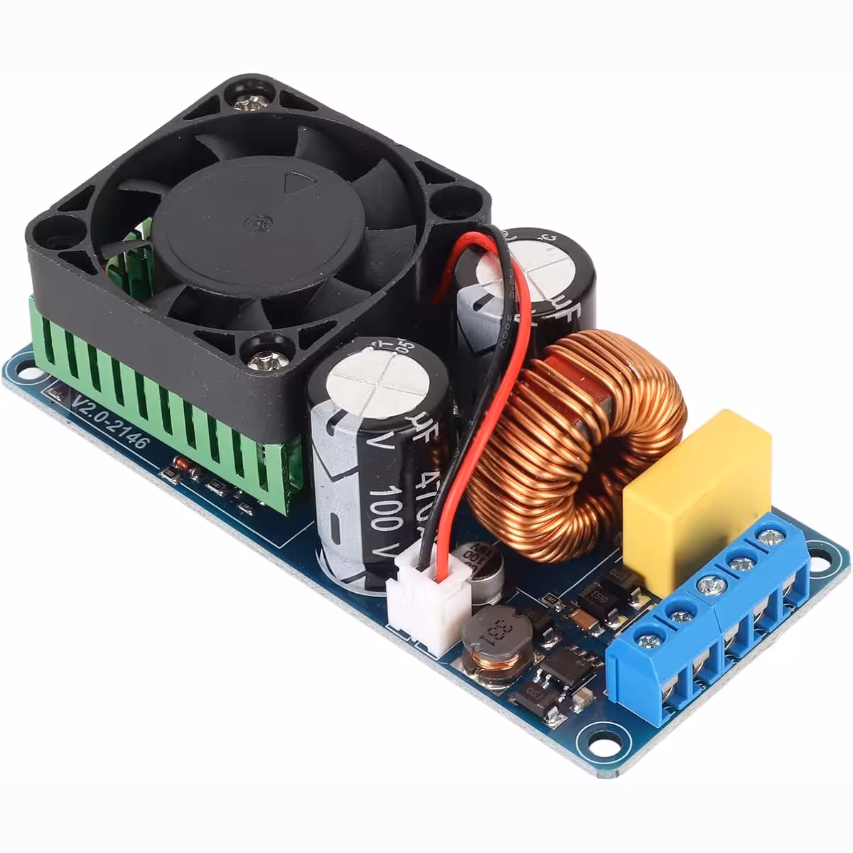 Фронтален изглед на моно усилвателен кит 500W IRS2092