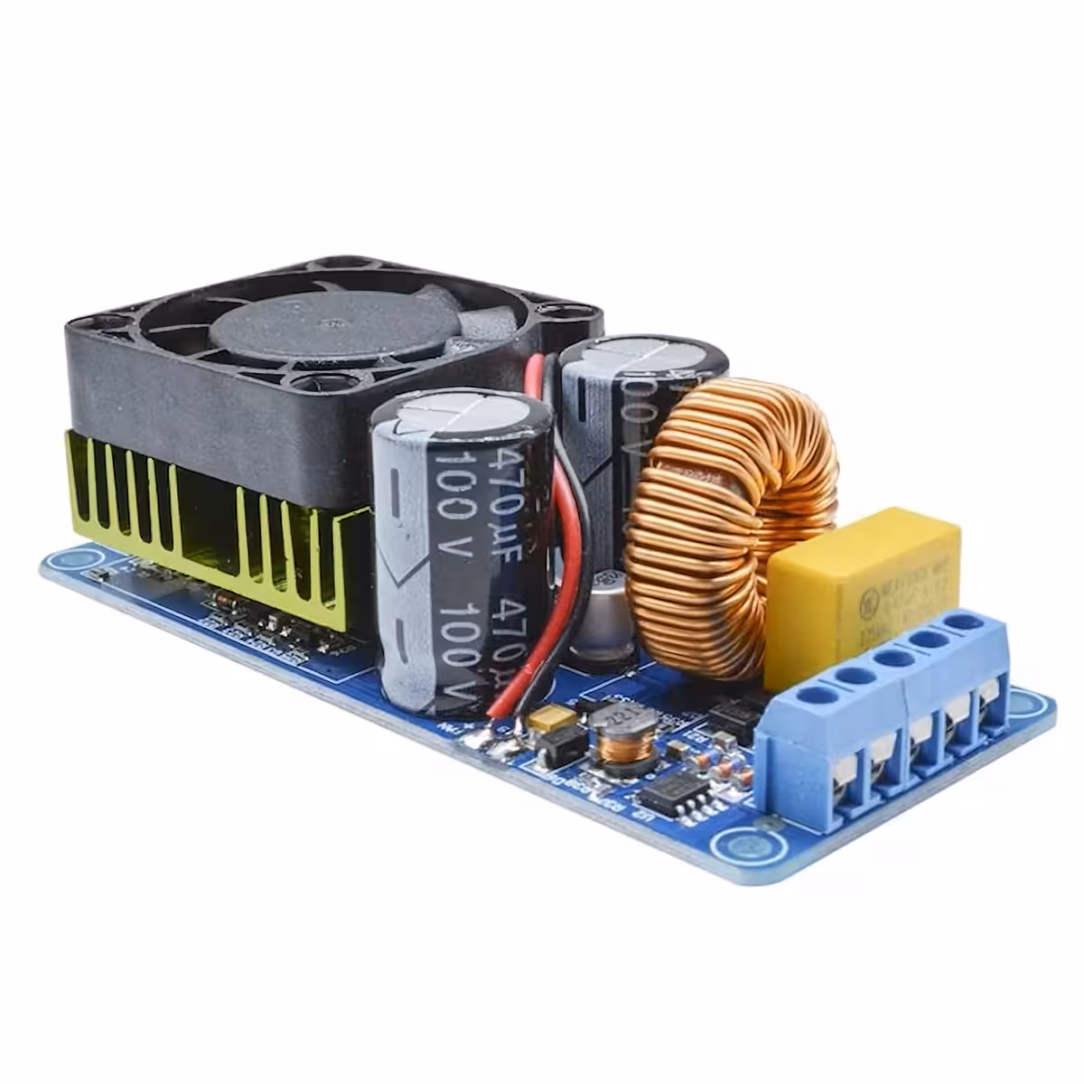 Страничен изглед на моно усилвателен кит 500W IRS2092