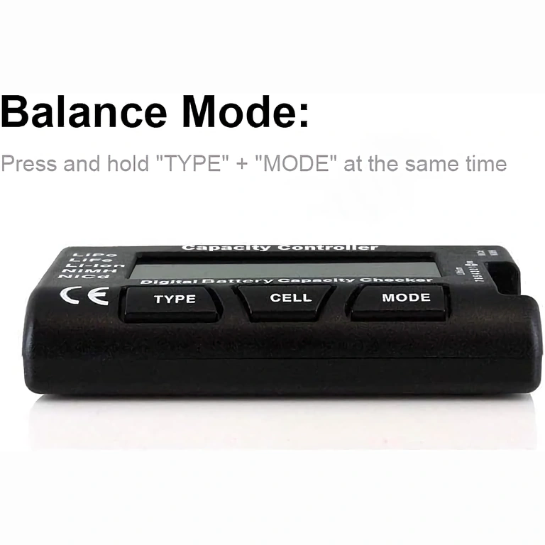 Дигитален тестер за всички типове батерии 2–7S с точност 0,001V