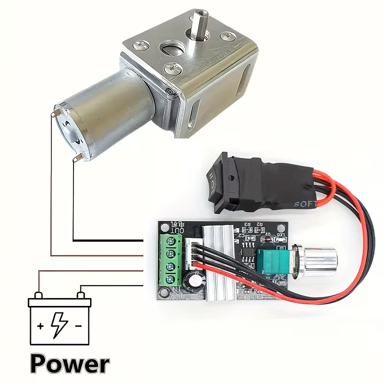 Свързване на PWM контролер за DC мотори