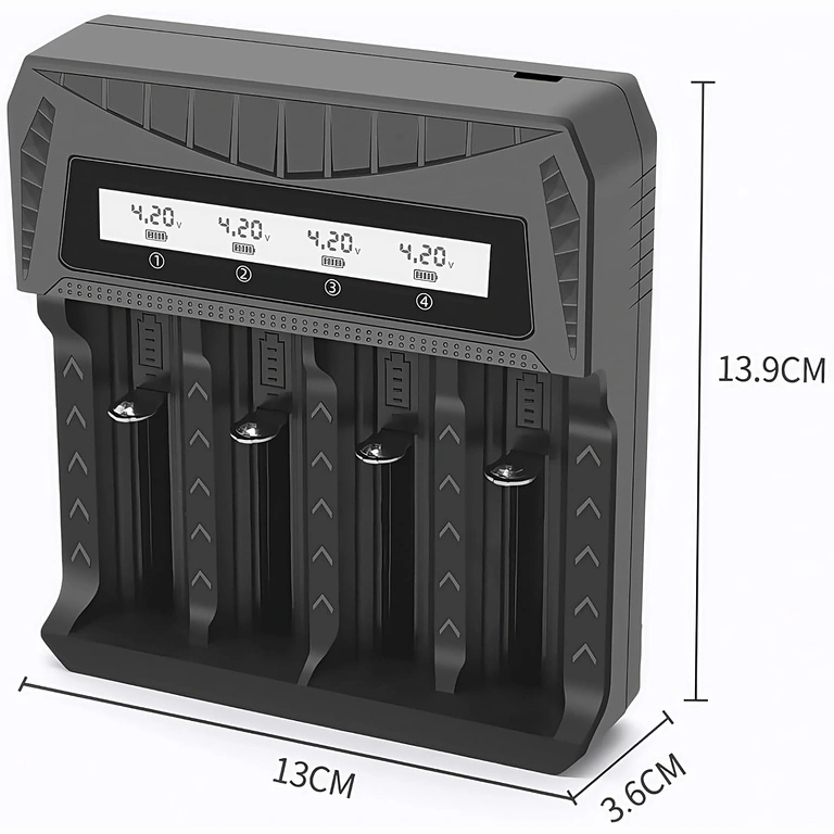 Зарядно 18650 с компактен и преносим дизайн