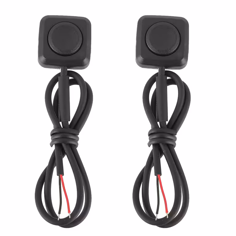 Комплект 2 бр.: Бутон за Авто/Мото с Връщане 12V/24V – Мини Бутони Push без Заключване