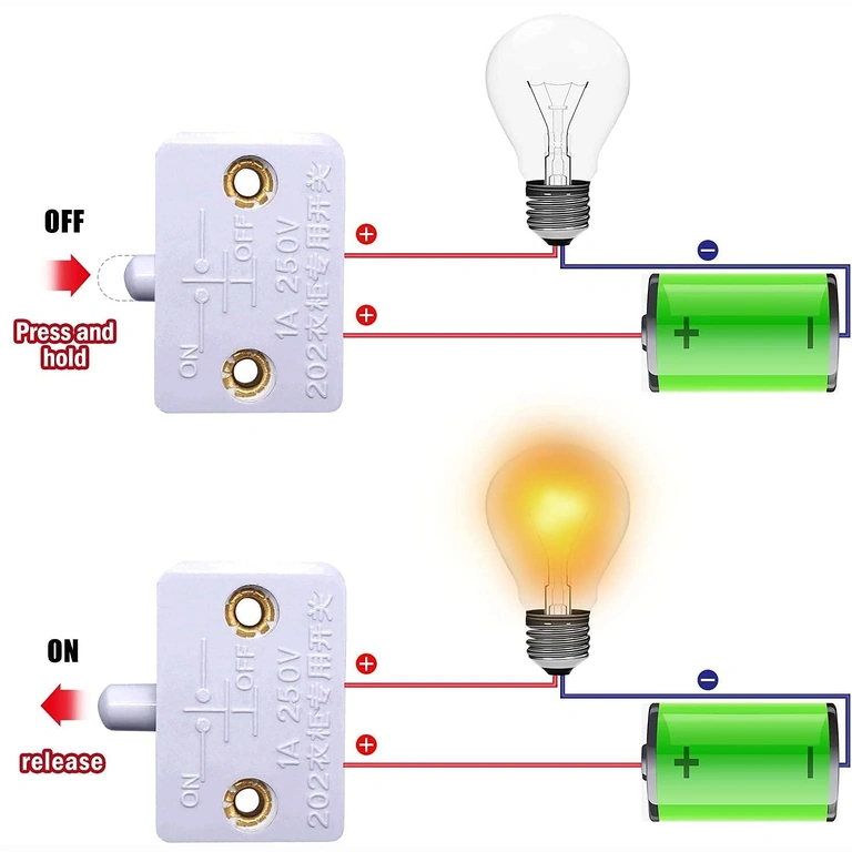 Пример за свързване на превключвател за шкаф