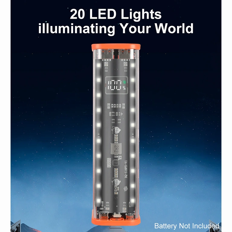 Вграден LED в корпуса на power bank за активиране на бутон