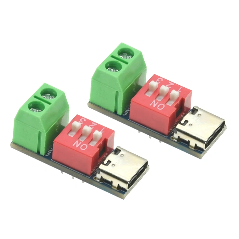 Избор на напрежение 5V–20V чрез DIP