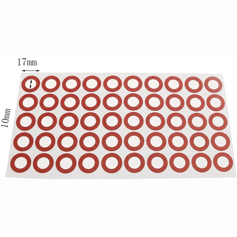 Червен изолационен лист за анодната точка на батерии 18650