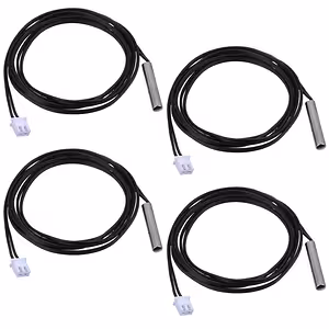 Комплект 4 бр. NTC Сонда 10K – NTC Сензор за Бойлер, Централа, Климатик и Arduino