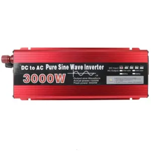 Автомобилен инвертор с чиста синусоида батерия 12v 230v 1500w 2000w 3000w слънчеви панели за каравани